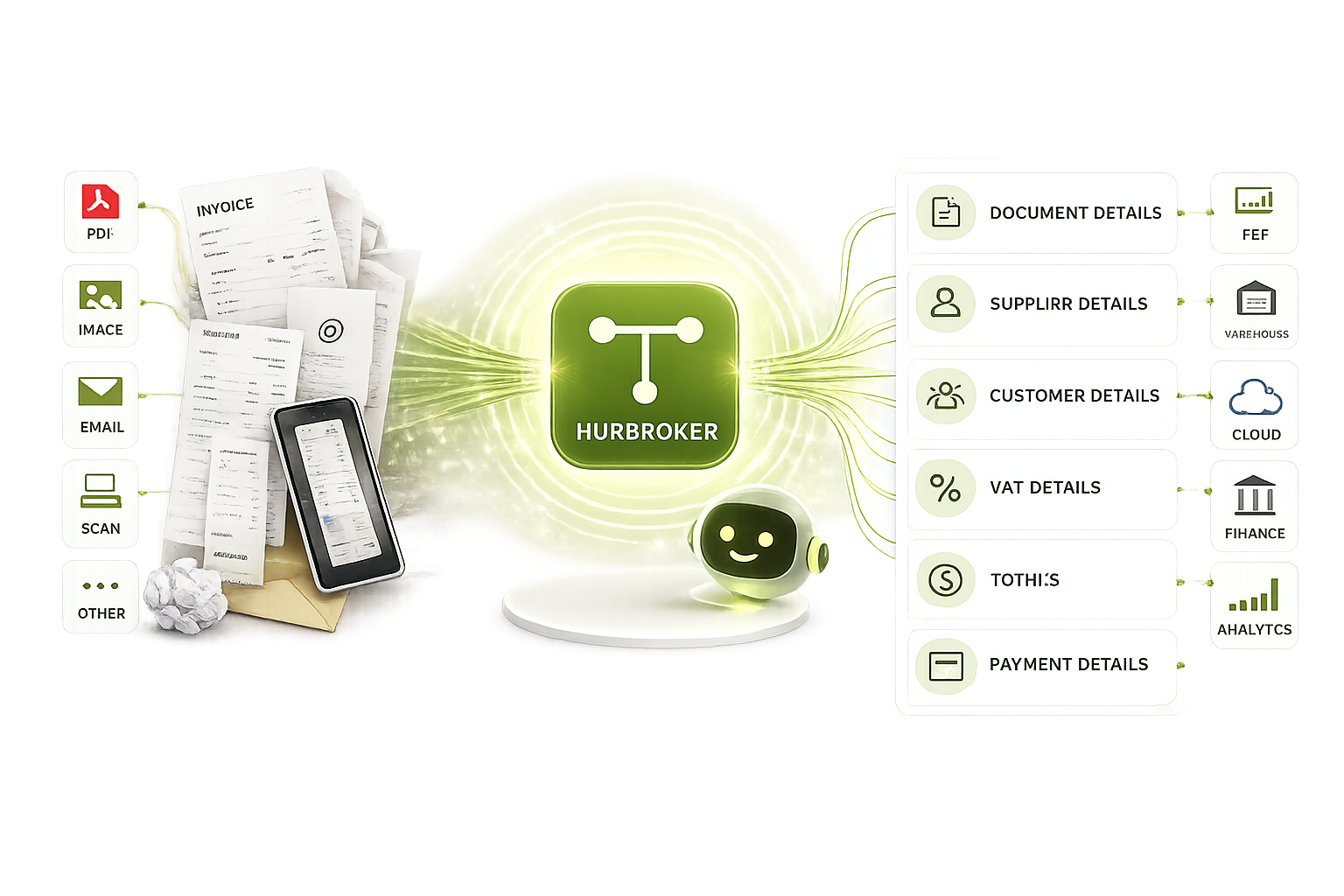 Generated image_ HubBroker platform overview with robot assistant.png